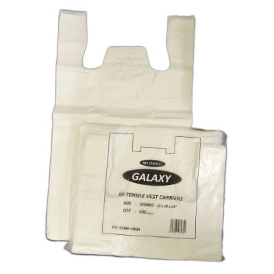 Carrier bag white 13x19x23" 1000